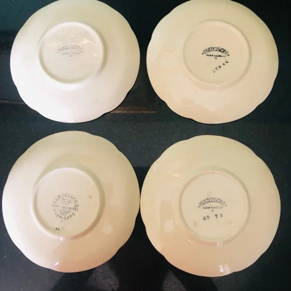 Vintage Franciscan Desert Rose Fine China 4 Cups & Saucers Pink Roses - Picture 5 of 6